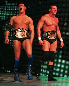 Rhodes as World Tag Team Champion with DiBiase