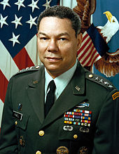 Powell in November 1989, on his official Chairman of the Joint Chiefs of Staff portrait.