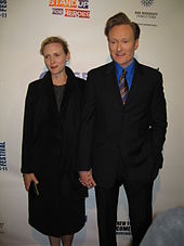 O'Brien with his wife Liza in 2007