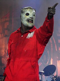 Taylor performing with Slipknot in 2011.