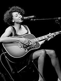 Corinne Bailey Rae performing live at the V Festival on 18 August 2007