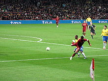 Ronaldo playing against Brazil