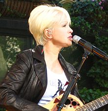 Cyndi Lauper performing in 2008