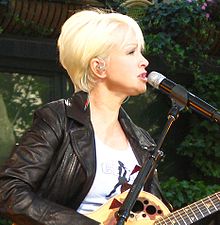 Cyndi Lauper performing in 2008