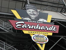 The Earnhardt Grandstand at Daytona International Speedway