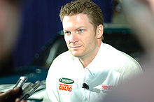 Dale Earnhardt, Jr. addresses the media at Hendrick Motorsports headquarters on January 23, 2008.