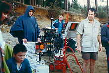 Aykroyd (right) on the set of The Great Outdoors, 1987