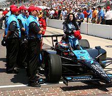 Danica Patrick after qualifying for the 2007 Indianapolis 500