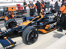 Patrick's car at the Indianapolis Motor Speedway in 2009