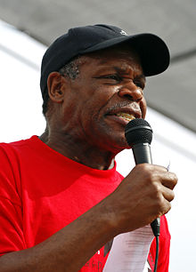 Glover speaks at a March for Immigrants Rights in Madison, Wisconsin, in 2007.