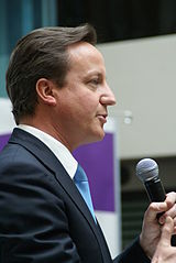 Cameron speaking at the Home Office, on 13 May 2010