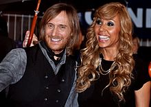 Guetta and his wife Cathy in January 2012 at the NRJ Music Awards ceremony.