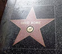 David Bowie's star on the Hollywood Walk of Fame