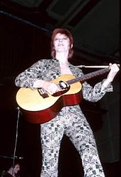 David Bowie during the Ziggy Stardust Tour