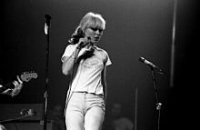 Debbie Harry performing in Toronto in 1977