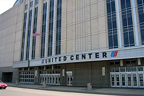The United Center, home of the Chicago Bulls. Rodman wrote history in the 1996 NBA Finals when he twice secured 11 offensive rebounds in this building, tying an all-time NBA record.