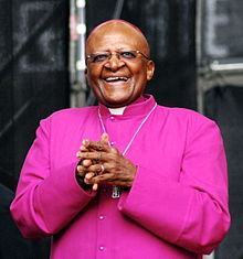 Archbishop Tutu at the COP17 We Have Faith:Act Now for Climate Justice Rally 27 November 2011 in Durban, South Africa