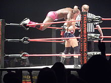 Wolfe performing the Tower of London on D'Angelo Dinero in 2010.