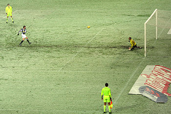 Del Piero's 250th goal against Reggina Calcio, Serie A 2008-09