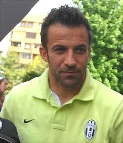 Del Piero before a match in April 2012.