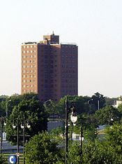 The Frederick Douglass housing project in Detroit where Diana spent her teenage years.