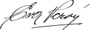 Eva Perón signature