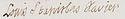 Louis XVIII of France signature