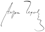 Anton Chekhov signature