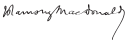 Ramsay MacDonald signature