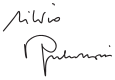 Silvio Berlusconi signature
