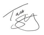 Tara Strong signature