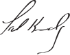 Ted Kennedy signature