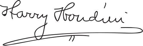 Harry Houdini Signature