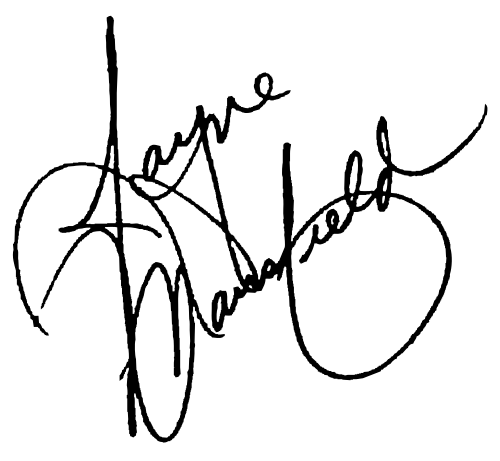 Jayne Mansfield Signature