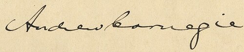 Andrew Carnegie Signature