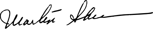 Martin Sheen Signature