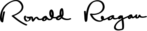Ronald Reagan Signature
