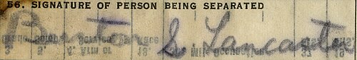 Burt Lancaster Signature
