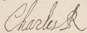 Charles I of England Signature