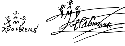 Cristoforo Colombo Signature